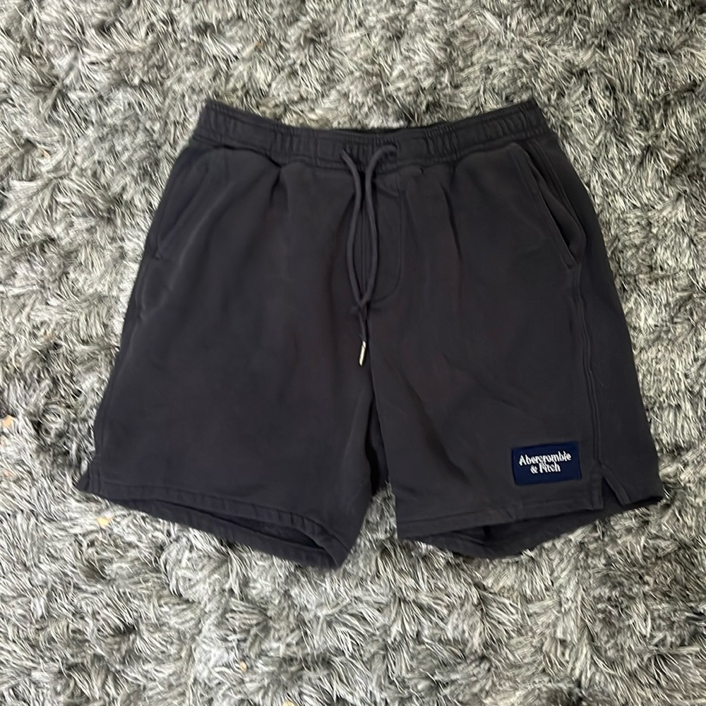 Men’s Abercrombie & Fitch size XS , soft A&F fleece cotton shorts dark gray